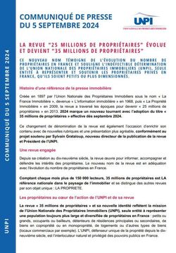 Nouvelle identité pour la revue de l'UNPI