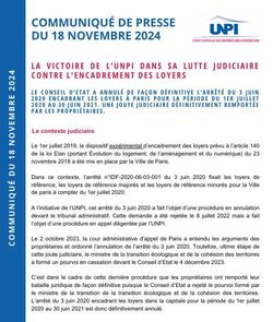La victoire de l'UNPI dans sa lutte judiciaire contre l'encadrement des loyers